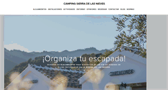 Desktop Screenshot of campingsierradelasnieves.com